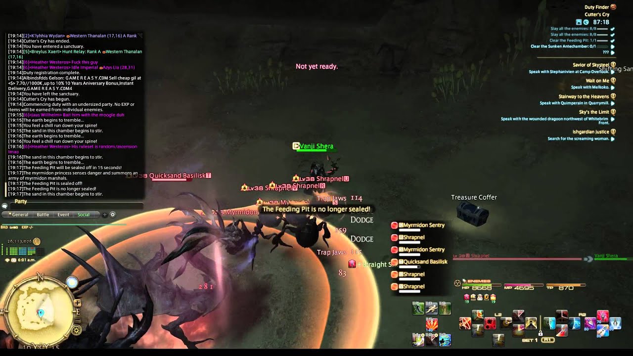 FFXIV - Cutter's Cry Solo Speedrun