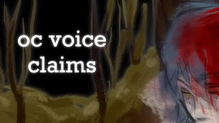 OC voice claims | Голоси моїх персонажів
