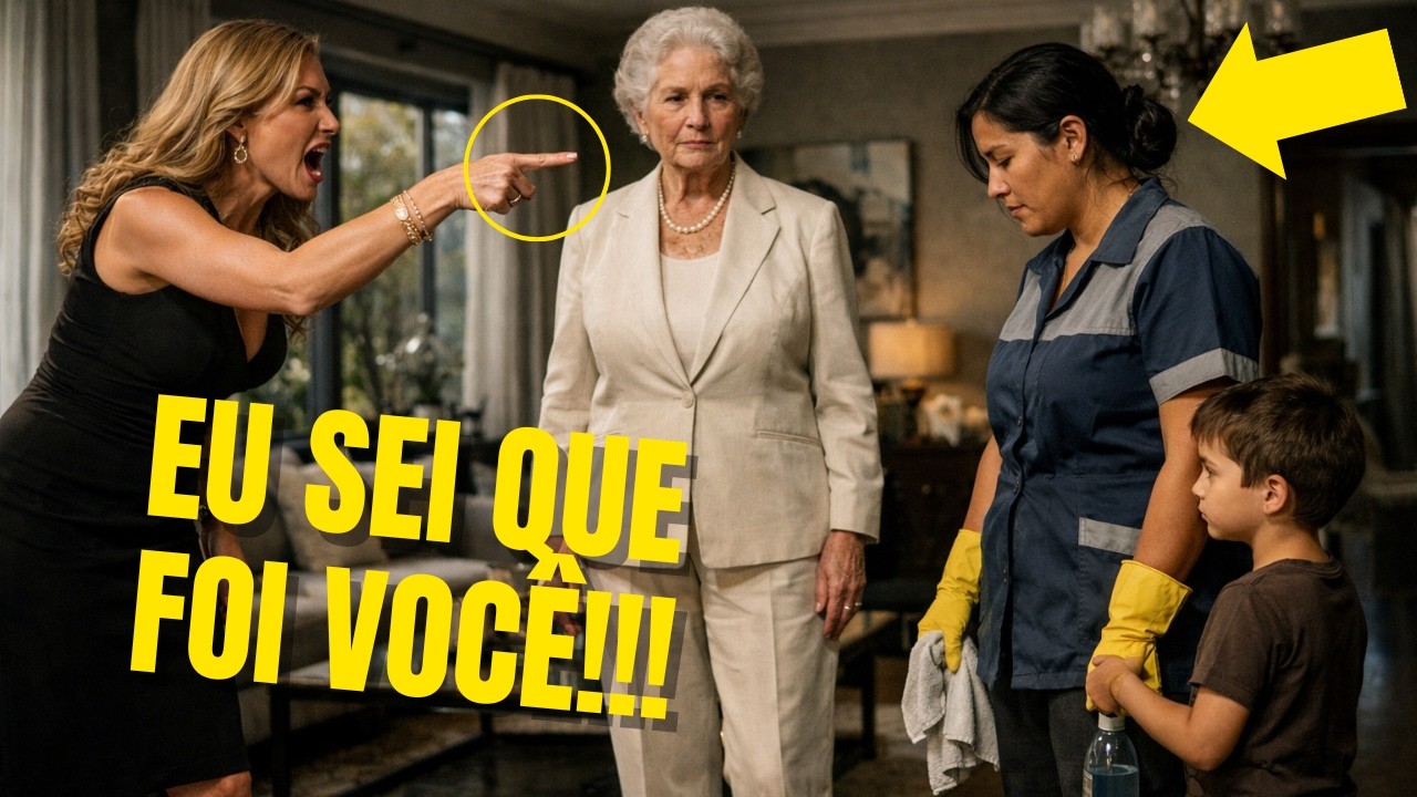 ESPOSA do MILIONÁRIO humilha FAXINEIRA na frente da CRIANÇA… e AVÓ RICA muda a história
