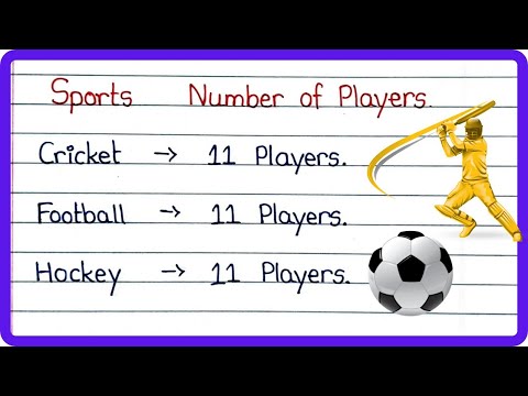 Number of Players in Different Sports Sports Facts Explained