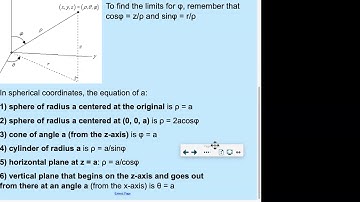 multivariable calculus 15.8 spherical coordinates