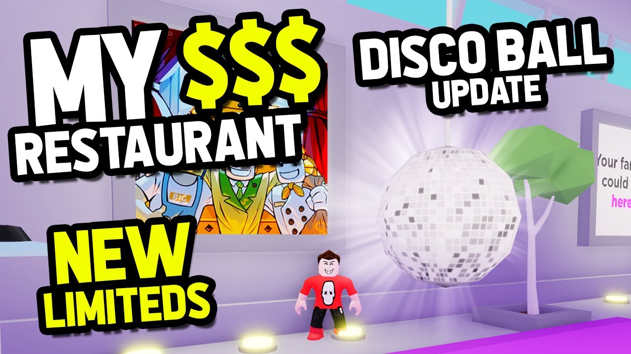 Disco Ball Update In Roblox My Restaurant New Limiteds Sell For So Much Money Youtube - sale tropical island warefare tycoon roblox food