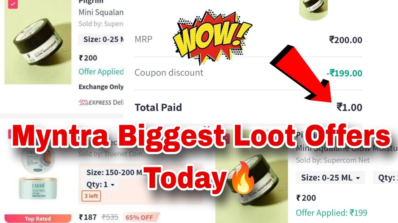 Myntra Biggest 😱 Loot Offer Today🔥 1Rs Product loot💥