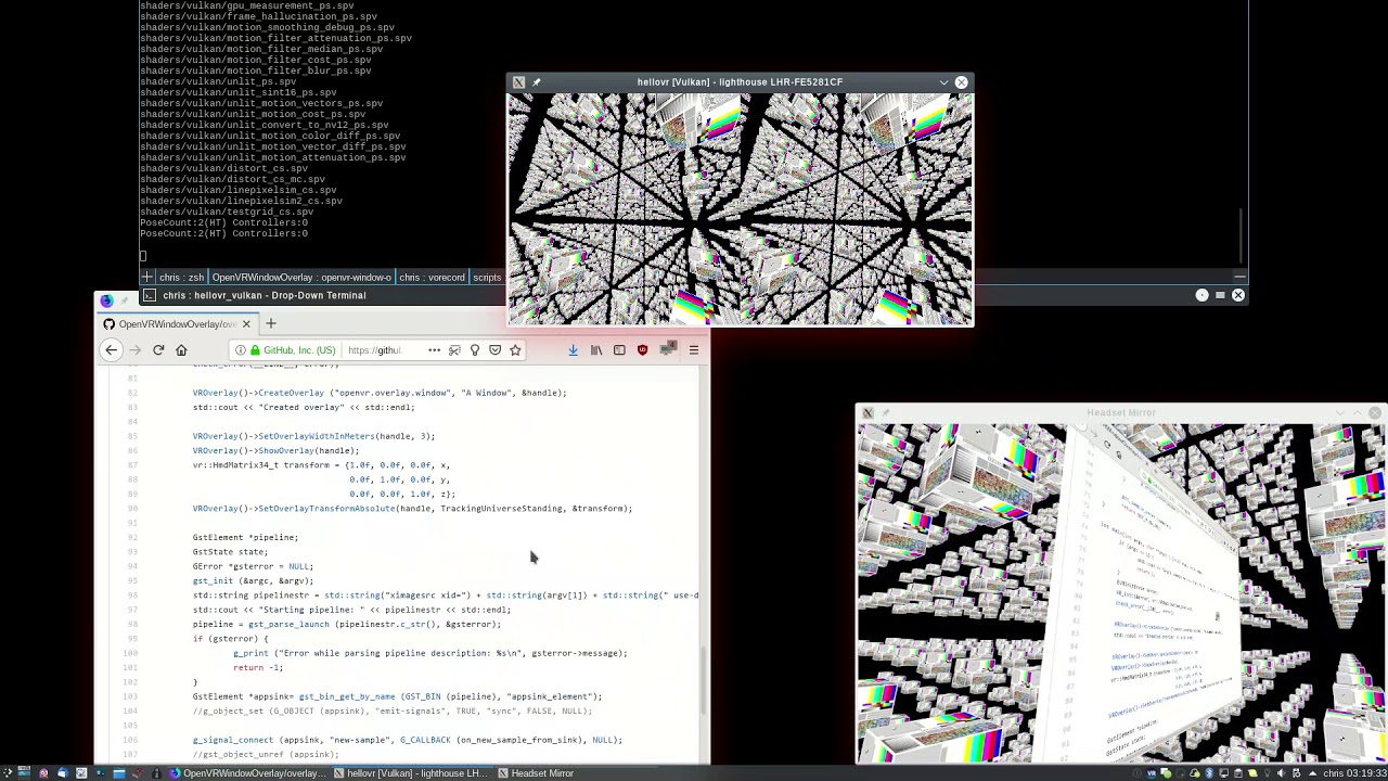 experimenting with gstreamer ximagesrc + openvr overlay - YouTube