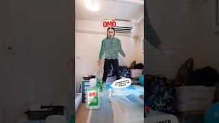 OMO Cotton Miracle: Green sweater &amp; frog—stains vanish, colors reborn, laundry fun!#shorts