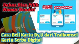 Cara Beli Kartu By.U dari Telkomsel, Kartu Serba Digital, Bisa pilih Nomor Sendiri screenshot 4