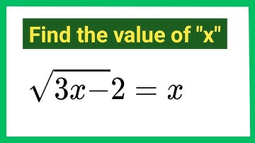 A Nice Math Radical Equation | Find the value of x ? | Math Olympiad