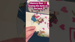Adding a label to your Memory Bear 🧸 #sewing #memorybears