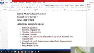 Membuat flowchart .dengan menggunakan flowgorithm