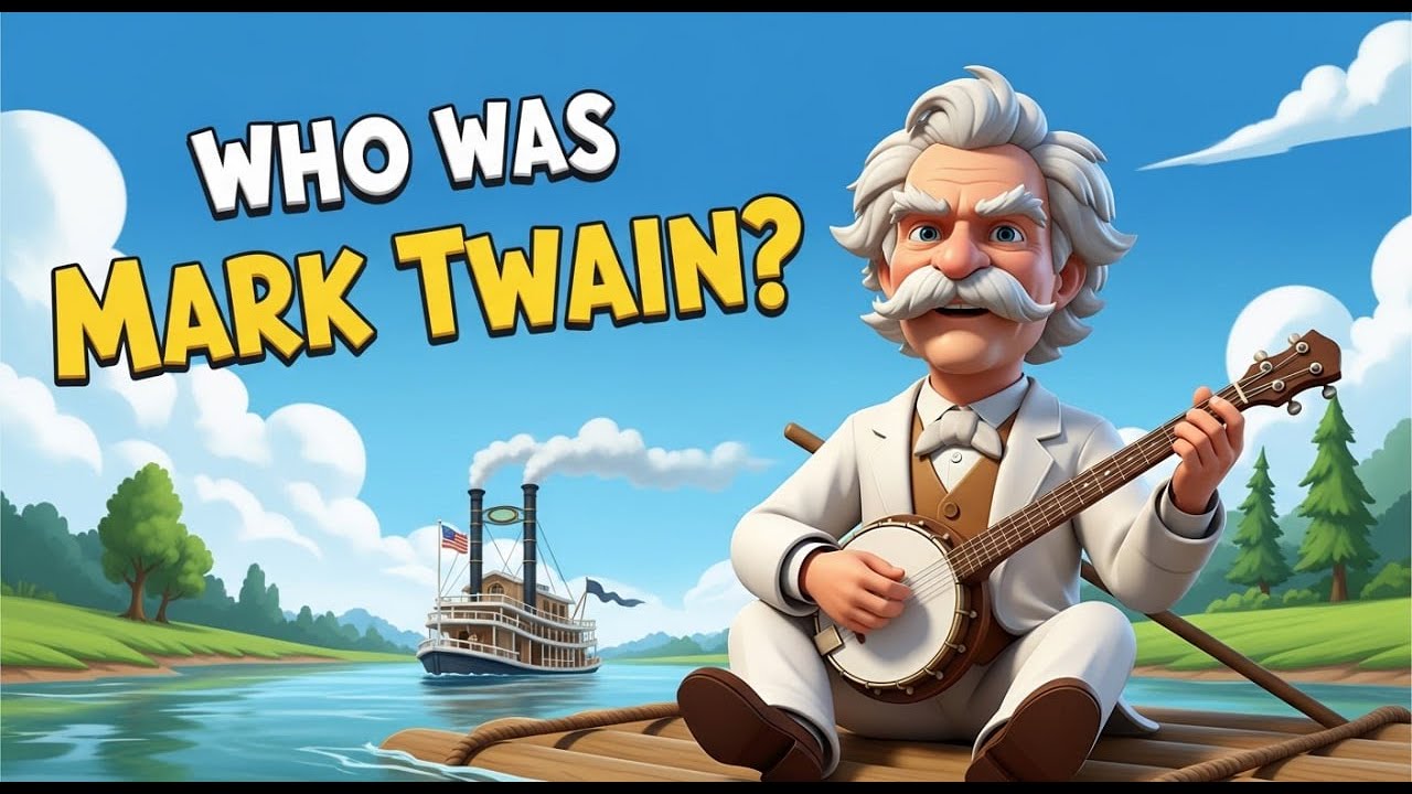 Удивительная история жизни Марка Твена 😲 | Мультяшная биография для детей