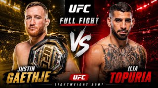 Justin Gaethje vs Ilia Topuria | Full Fight HD | UFC Lightweight Battle | Complete Fight