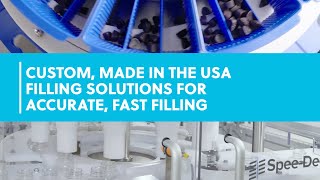 Rigid Container Filling Solutions for Accurate, Clean Fills | Spee-Dee Packaging Machinery