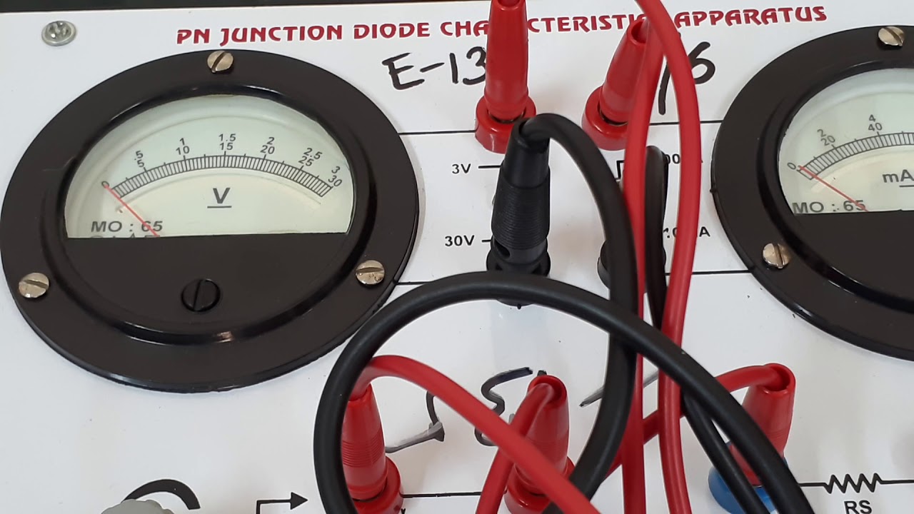 EL204 | PRACTICAL 1(ii)|TO PLOT THE VI CHARACTERISTICS OF PN DIODE BY ...