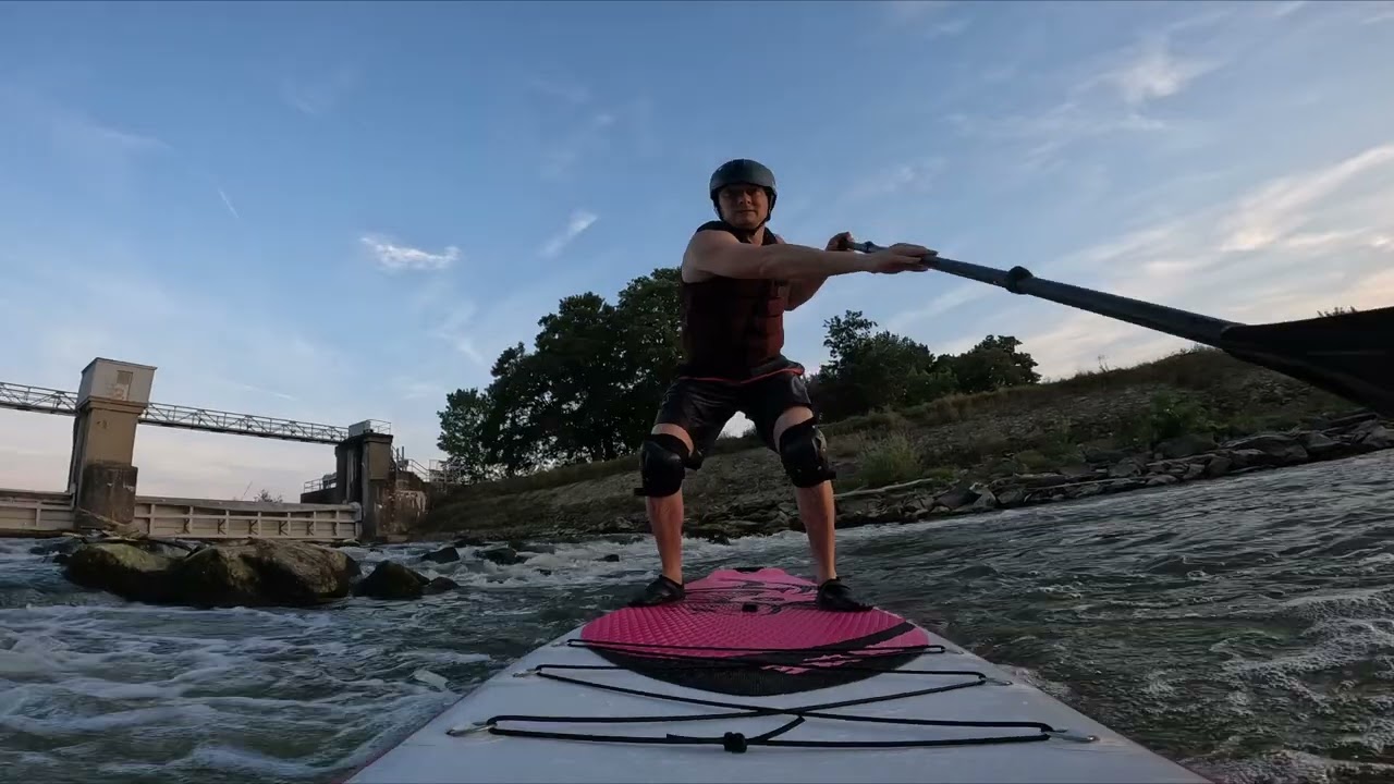 Jez Vnorovy na paddleboardu 26.8.2024 goproedit by Ševča