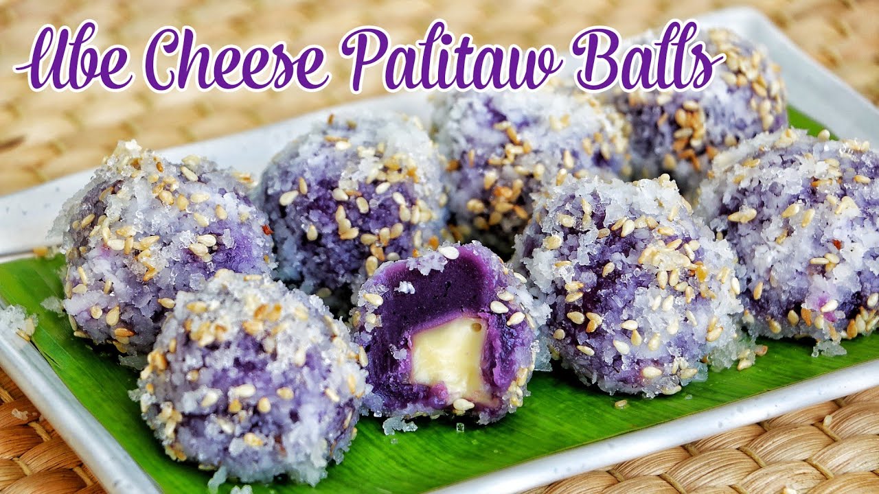 UBE CHEESE PALITAW BALLS Meryendang pinoy recipe pang negosyo YouTube