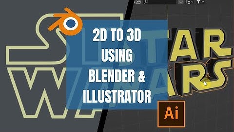Convert any 2D flat images to 3D using Blender and Illustrator
