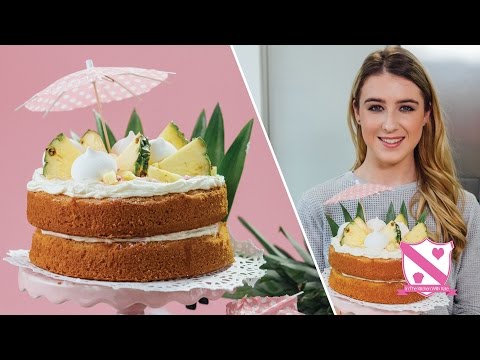 Piña Colada Celebration Cake - In The Kitchen With Kate #ad