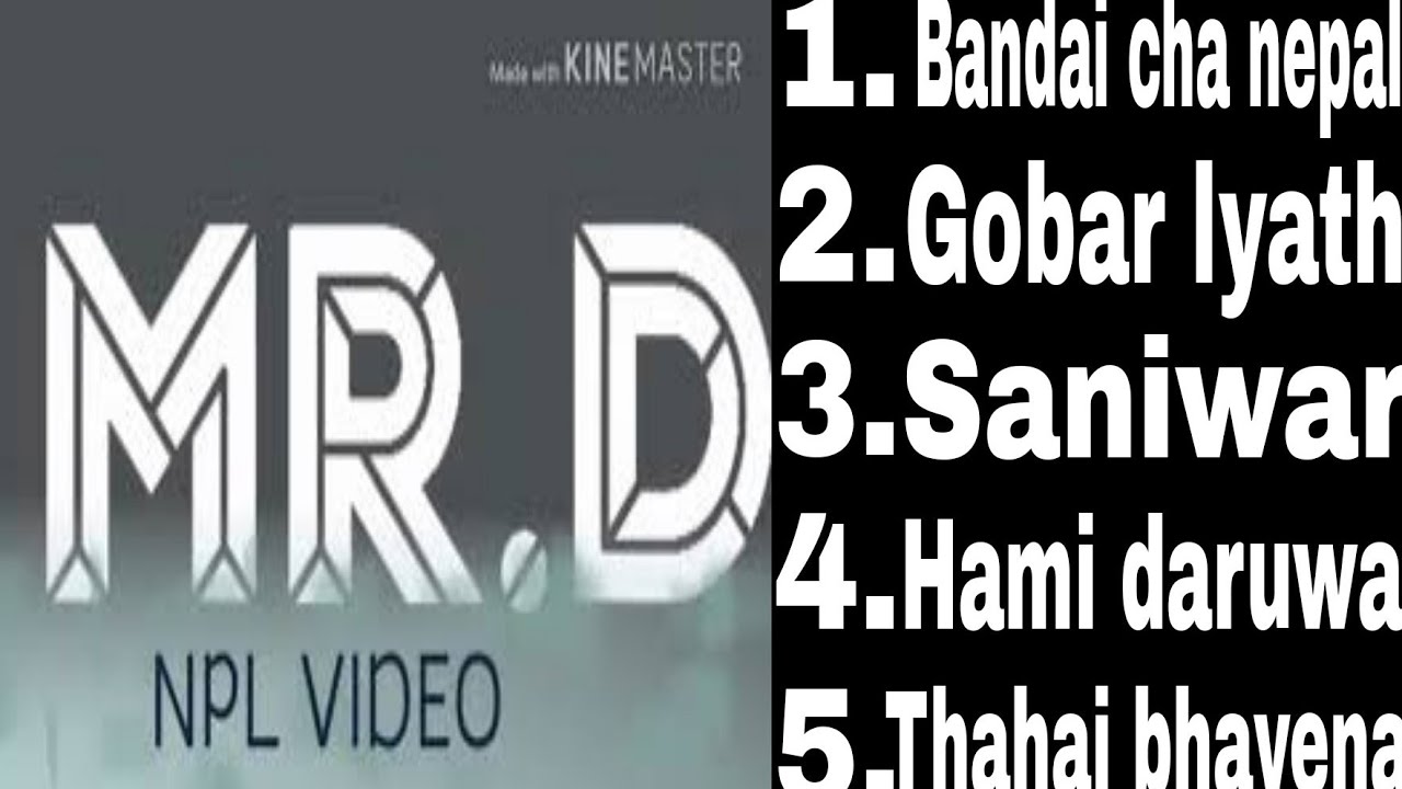 MR.D Best Hit Songs COLLECTION..