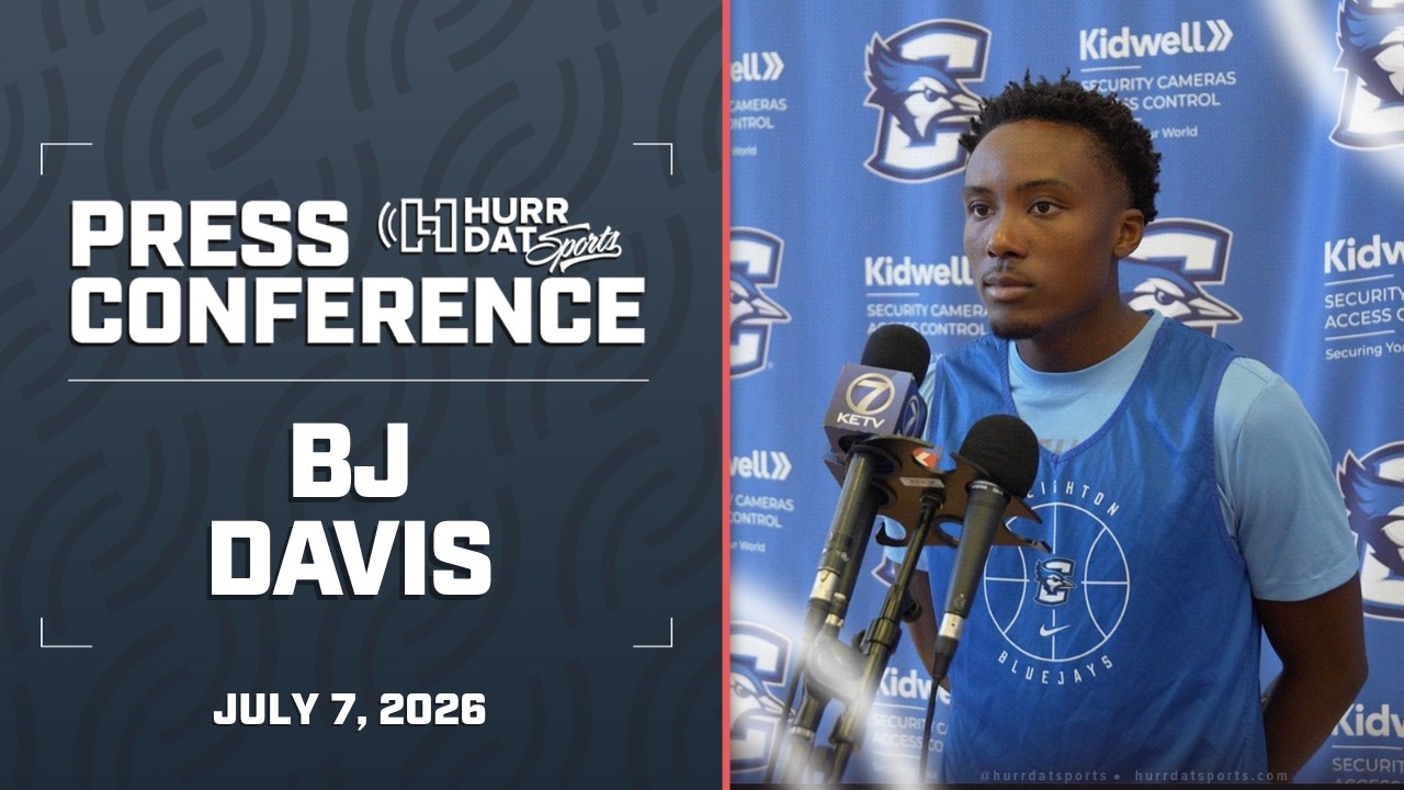 Creighton newcomer BJ Davis talks about his commitment to Creighton and the upcoming season
0:00-Start
0:03- First few weeks
0:14- What made Creighton the right fit
0:36- Embracing letting the ball fly
0:50- Having shooters
1:10-Their style
1:23- Being disruptive on defense
1:35- How did San Diego State prep you
1:50- Taking pride in defense
2:08- Having a tough non conference
2:32- How would you describe your game
2:45- Favorite part about Omaha so far
3:05- How has the transition been into a new program
3:23- What’s impressed you about this group
3:45- Being competitive in practice
4:05- Playing unselfish basketball
4:25- The back court talent on this team
4:44- Competing with the back court
4:56- Coach Huss not letting them slip

Follow Hurrdat Sports on social:
Twitter: http://twitter.com/hurrdatsports 
Instagram: http://instagram.com/hurrdatsports 
Tiktok: http://tiktok.com/hurrdatsports 
Facebook: https://www.facebook.com/HurrdatSports

Hurrdat Sports is a digital production platform dedicated to the new wave of sports media. From podcasting to video interviews along with live events and entertainment, we're here to change how you consume sports. Find us online at Hurrdatsports.com
#CollegeBasketball #BigEast #CreightonBasketball