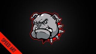 Bull Dog Logo (Logo Design Tutorial) - Speed Art
