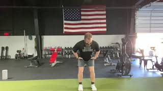 Double leg hip hinge - fingers cues