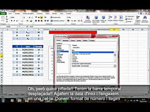 Gantt chart from excel