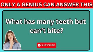 20 Tricky Riddles | Only a genius can answer this | Riddles