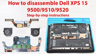 Как разобрать Dell XPS 15 9500, 9510 и 9520 с пошаговой инструкцией