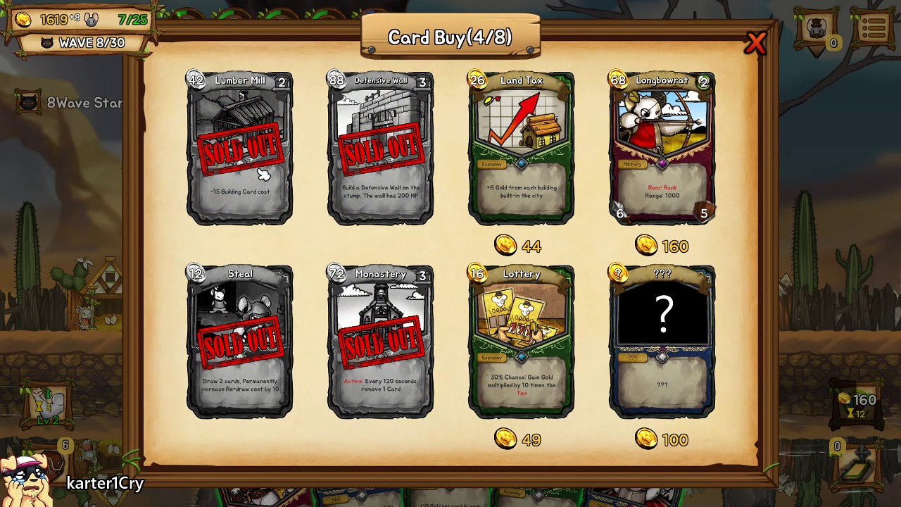 Ratropolis but with only Militia as a military unit for all 30 waves