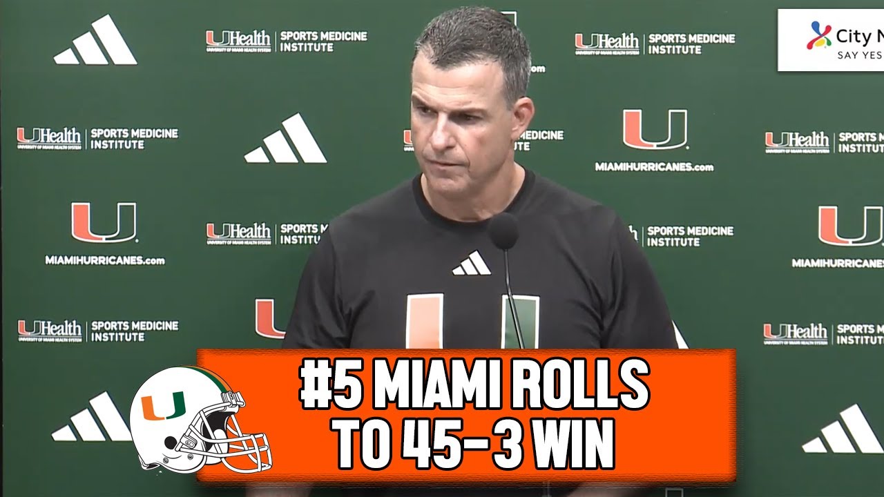 Mario Cristobal Postgame Press Conference After Win Over Bethune-Cookman