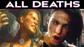 ALL DEATH SCENES - Resident Evil 3 Remake - All Game Over Fails Outcomes