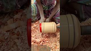 Handmade Wooden pot making | Handcraft Step by Step Full Process #shorts #woodworking #viral