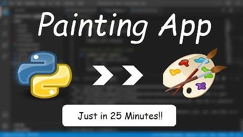 Build PAINT APP using Python || Python Projects || Junior Programmer