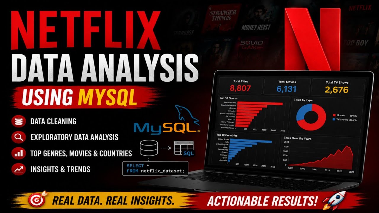 Netflix Data Analysis using SQL | Data Analyst Portfolio Project - YouTube