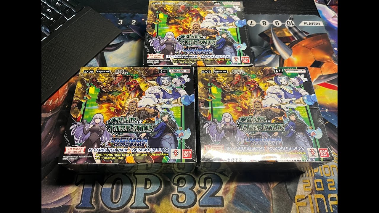 Opening 3 boxes of Digimon Chain of Liberation!!!