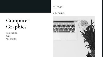 Lecture-1 || Computer Graphics || Introduction, Types and Applications