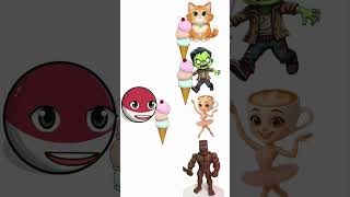 dapat es krim #kucingcomel #anomali #countryballs