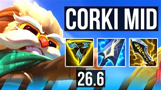 CORKI vs YONE (MID) | EUW Challenger | 26.6