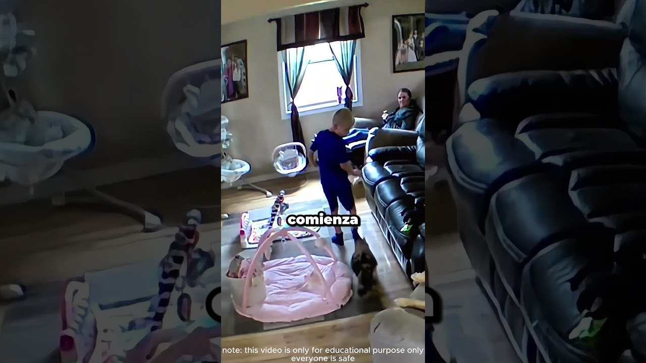 Niño en peligro hasta que llega el perro #tense #rescue