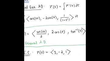 Indefinite Integrals of Vector-Valued Functions (Example 3)
