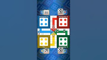 Short - Ludo King 👑 4 Player Match With Computer || Ludo King Gameplay || लूडो किंग I Am 3rd #167 🏆