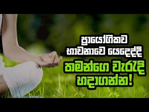 ප්‍රායෝගිකව භාවනාවෙ යෙදෙද්දී තමන්ගේ වැරැදි හදාගන්න !