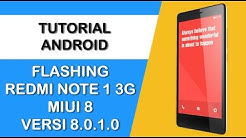 FLASHING REDMI NOTE 1 3G (MEDIATEK) MIUI 8.0.1.0 VIA FLASHTOOL - Durasi: 6.41. FLASHING REDMI NOTE 1 3G (MEDIATEK) MIUI 8.0.1.0 VIA FLASHTOOL - Durasi: 6.41.