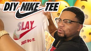 DIY | How To Make Your Own Nike Shirt. | Using Your Phone and Cricut!