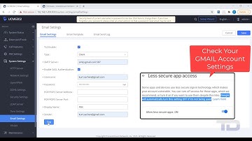 Grandstream UCM 6300 -- E-Mail Settings