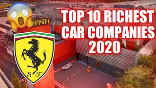 Top 10 richest car companies in the world 2020 | English