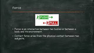 Force and Interaction - Dynamics (Part 1)