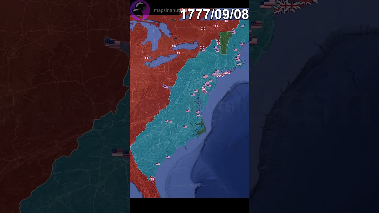 The American Revolution using Google Earth