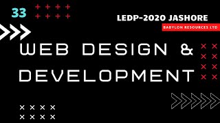 Day: 33 | web design & Development  (Jashore)