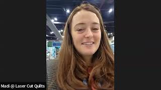 Laser Cut Quilts is at Houston Quilt Festival joins us for our Virtual Quilt Retreat!